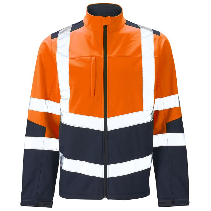 Supertouch Hi Vis 2 Tone Orange Softshell Jacket H142 *Bundle Deal Garment See Bundle Page For Savings