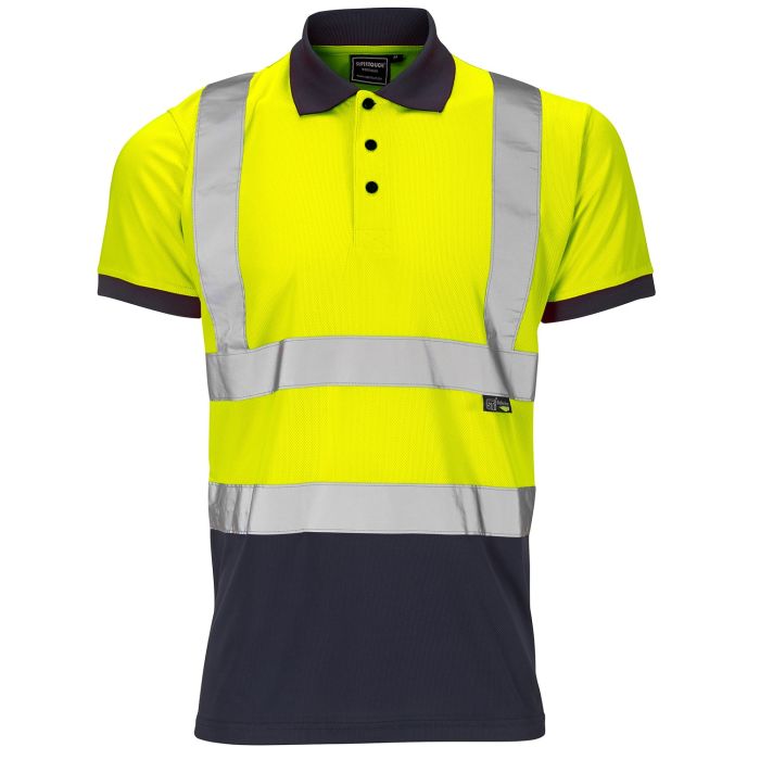 Supertouch Hi-Vis 2 Tone Yellow Polo Shirt H134
