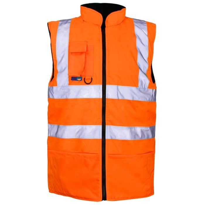 Supertouch Hi Vis Orange Reversible Bodywarmer H40 *Bundle Deal Garment See Bundle Page For Savings
