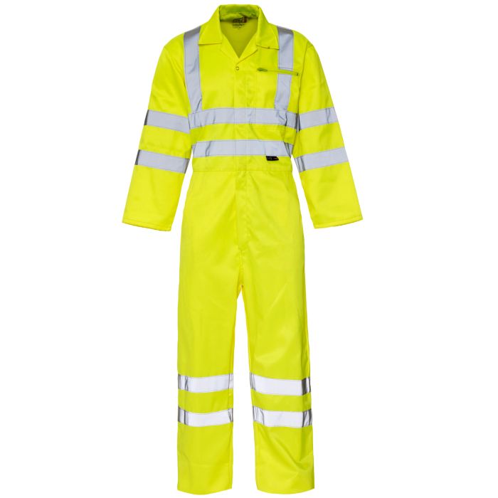 Supertouch Hi Vis Yellow Coverall H49