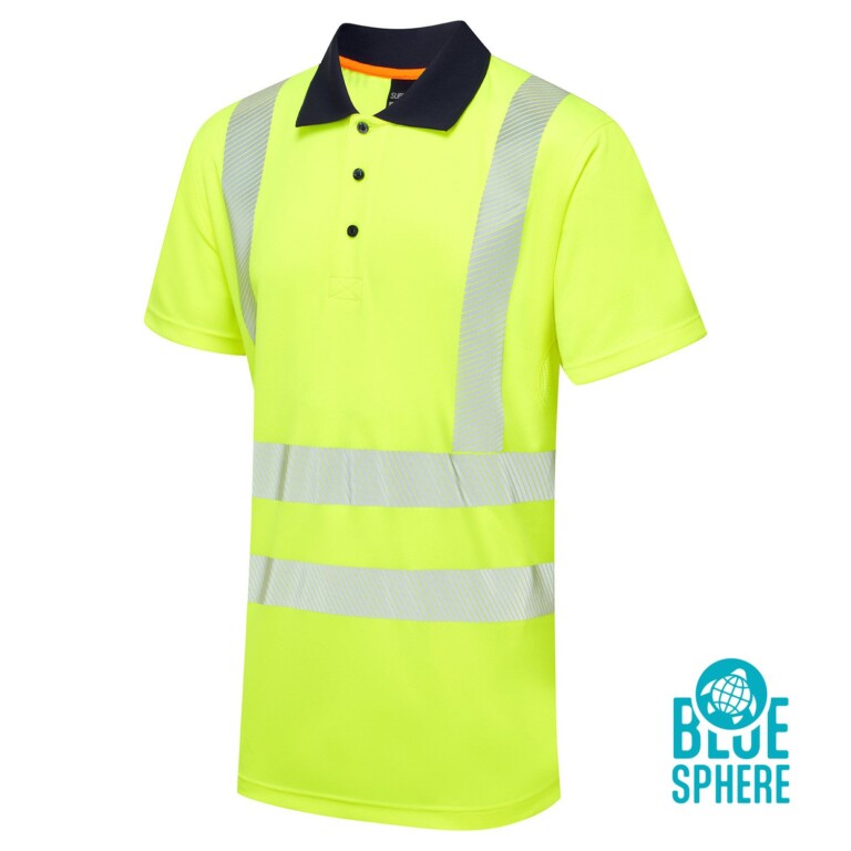 Essentials Hi-Vis Eco CoolMax Yellow Polo ESS05
