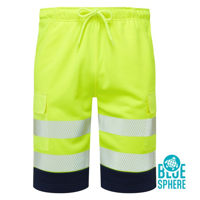 Essentials Hi-Vis Eco CottonCool Yellow Shorts ESS13