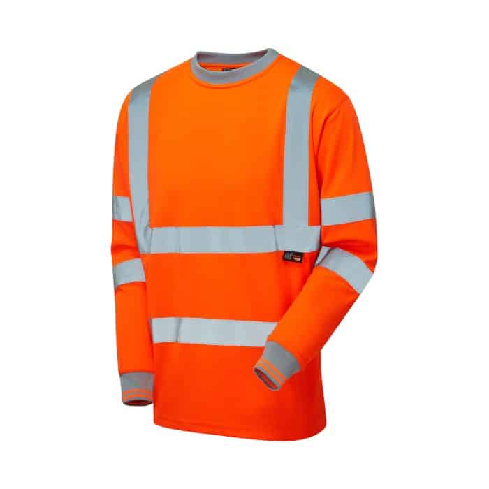 Supertouch Hi Vis Orange Long Sleeve T-Shirt H202 *Bundle Deal Garment See Bundle Page For Savings
