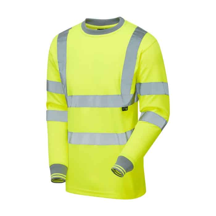 Supertouch Hi Vis Yellow Long Sleeve T-Shirt H201 *Bundle Deal Garment See Bundle Page For Savings