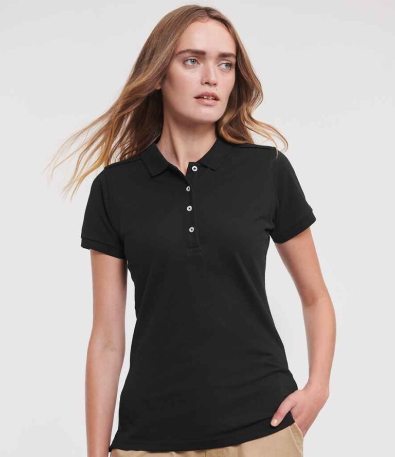 Russell Ladies Stretch Piqué Polo Shirt 566F 210gsm