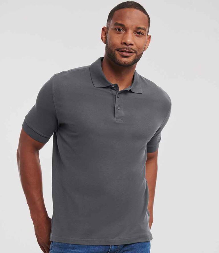 Russell Ultimate Cotton Piqué Polo Shirt 577M 215gsm Mens