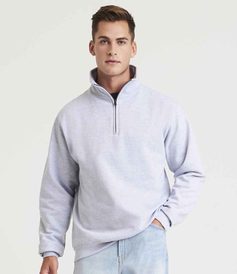 AWDis Sophomore Zip Neck Sweatshirt JH046  Mens