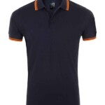 French Navy/Neon Orange