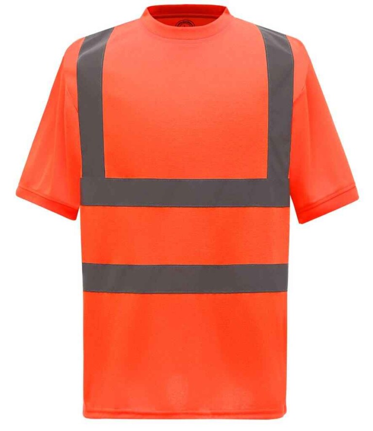 Yoko Hi-Vis Short Sleeve T-Shirt YK010 Orange