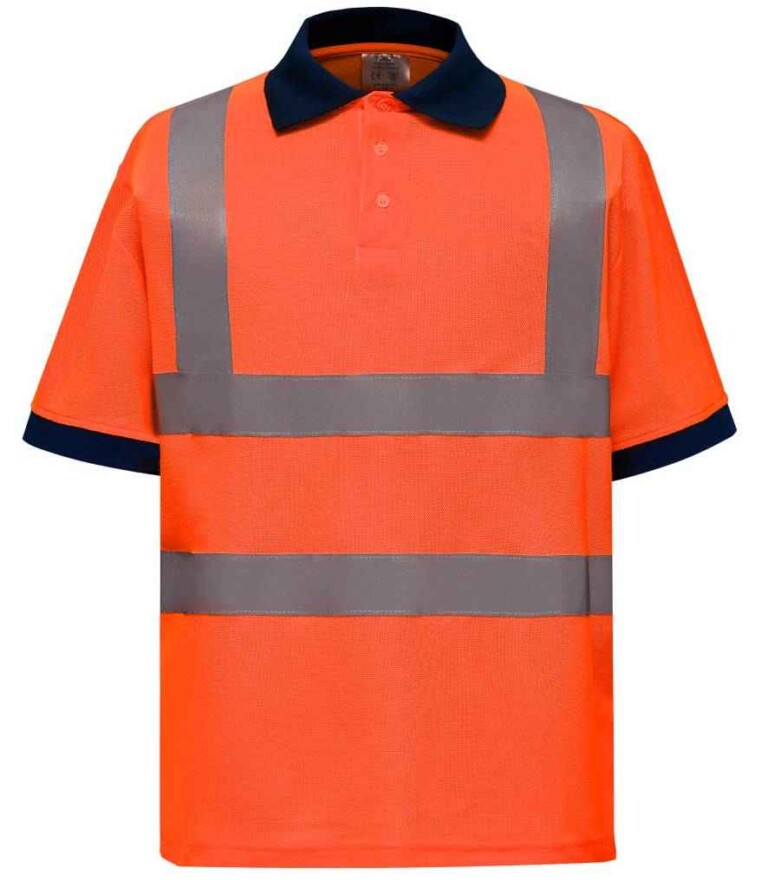 Yoko Hi-Vis Polo Shirt YK015 Orange