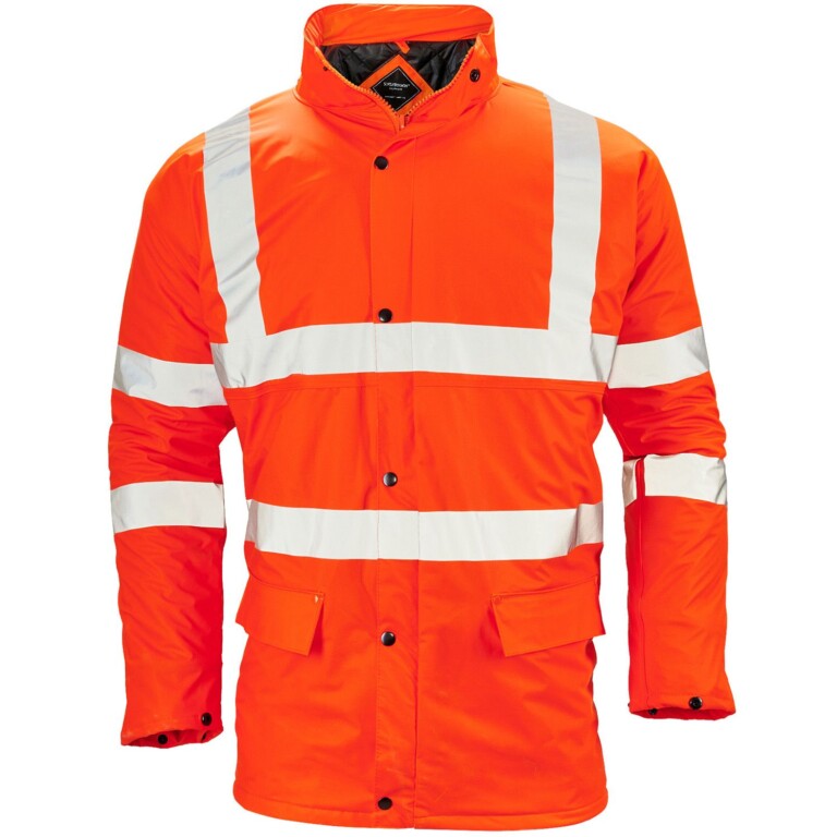 Stormflex® Hi Vis Orange PU Padded Parka H17