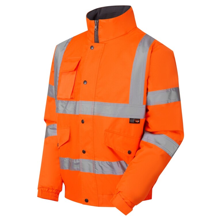 Supertouch Hi Vis Orange Fleece Lined Bomber Jacket H548 *Bundle Deal Garment See Bundle Page For Savings