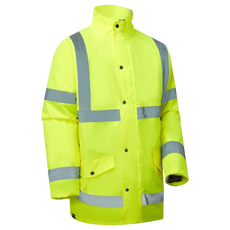 Eco Hi Vis Winter Padded Yellow Parka EHV05