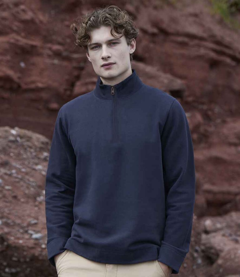 Front Row Premium Piqué 1/4 Zip Top FR045 320gsm Mens