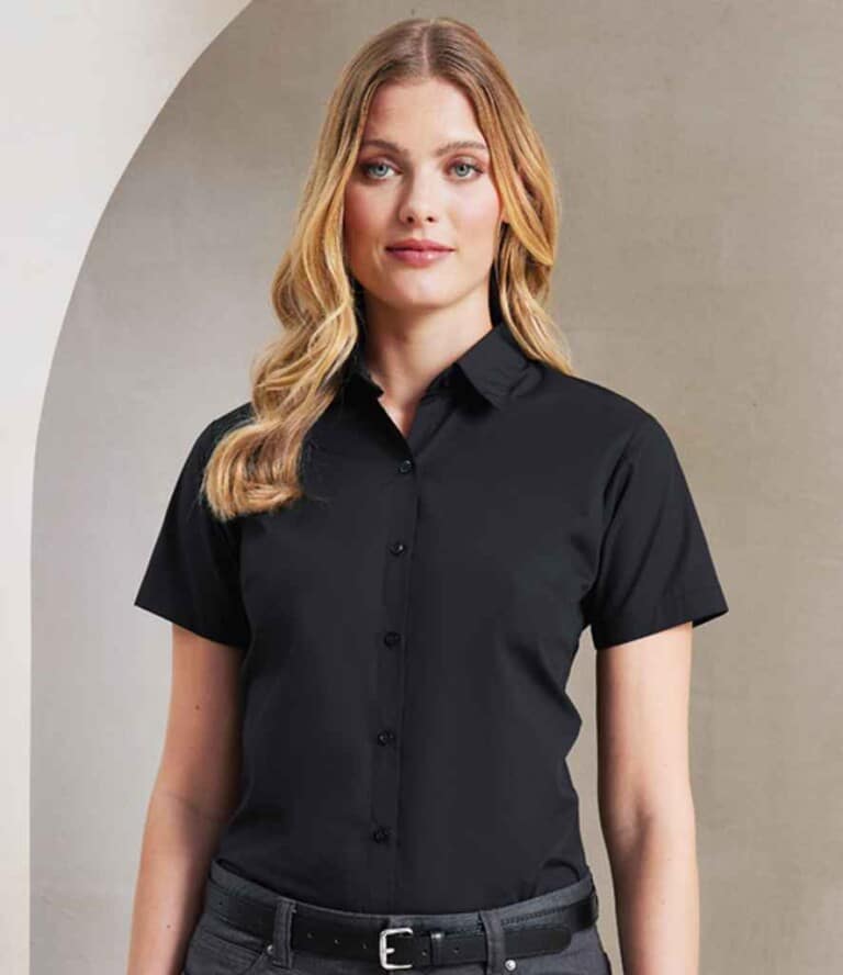 Premier Ladies Supreme Short Sleeve Poplin Shirt PR309 Ladies