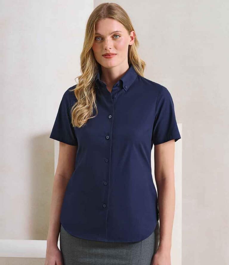 Premier Ladies Supreme Short Sleeve Oxford Shirt PR386
