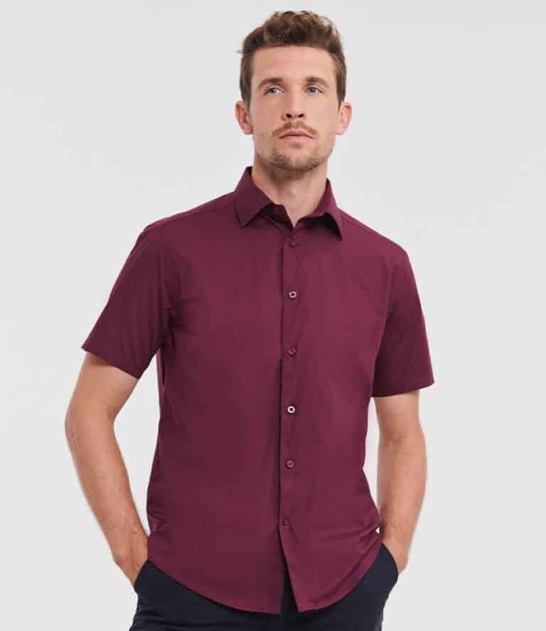 Russell Collection Short Sleeve Easy Care Fitted Shirt 947M