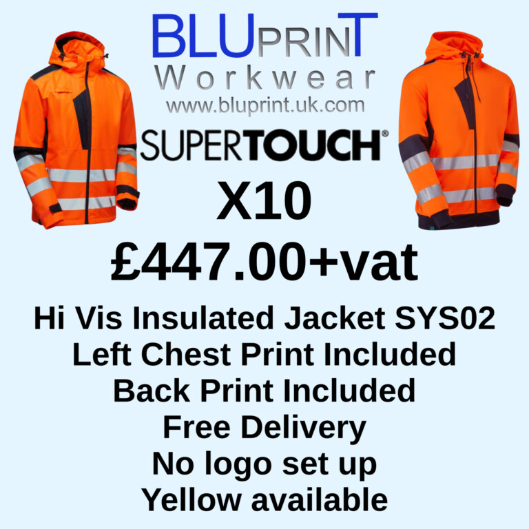 Bundle E16 X10 Hi Vis System Eco Insulated Jacket Orange SYS02