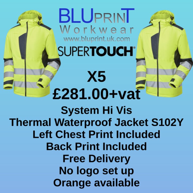 Bundle E7 Supertouch X5 Thermal Waterproof Jackets Yellow S102Y