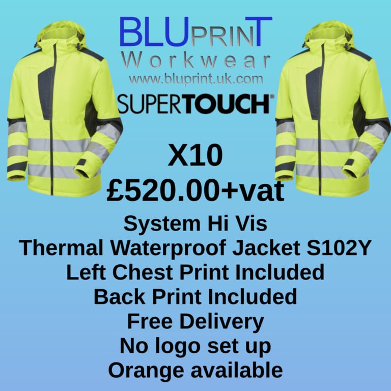 Bundle E8 Supertouch X10 Thermal Waterproof Jackets Yellow S102Y