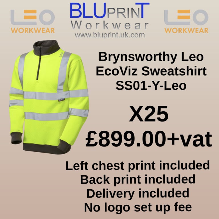 Bundle G6 X25 Brynsworthy Leo EcoViz Sweatshirt Yellow SS01-Y-Leo
