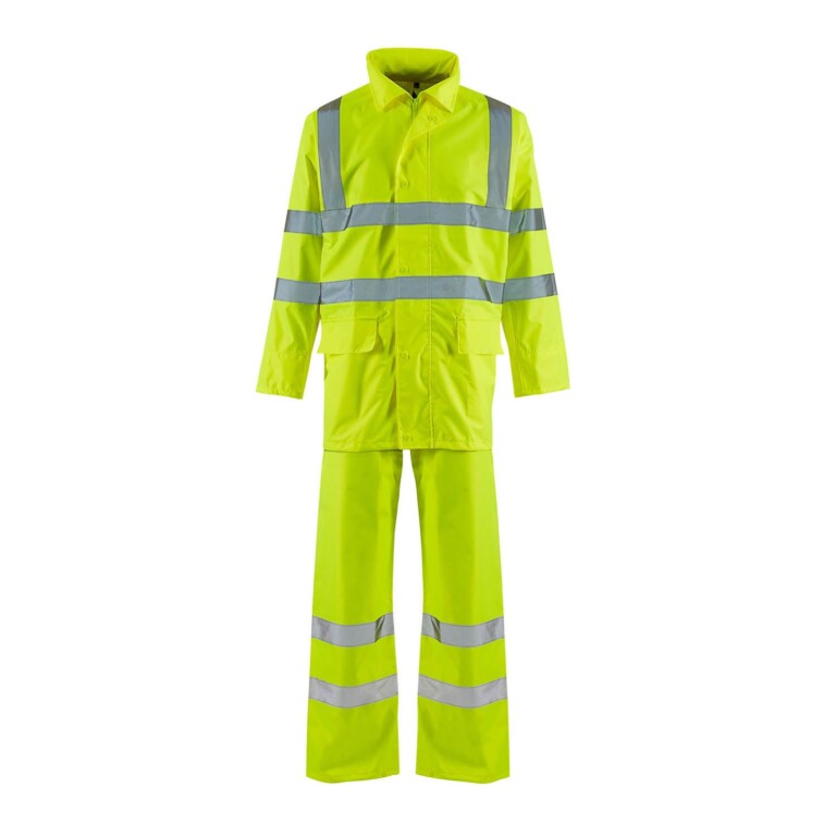 Supertouch Hi-Vis Yellow Lite Rainsuit H130