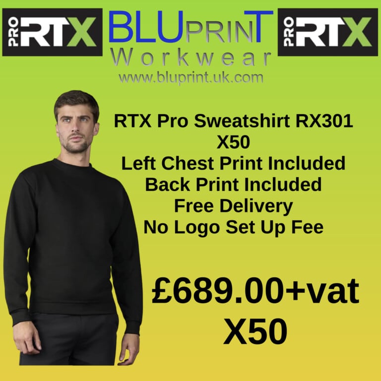 Bundle 1CC X50 Pro RTX Pro Sweatshirt RX301 300gsm Mens All Colours