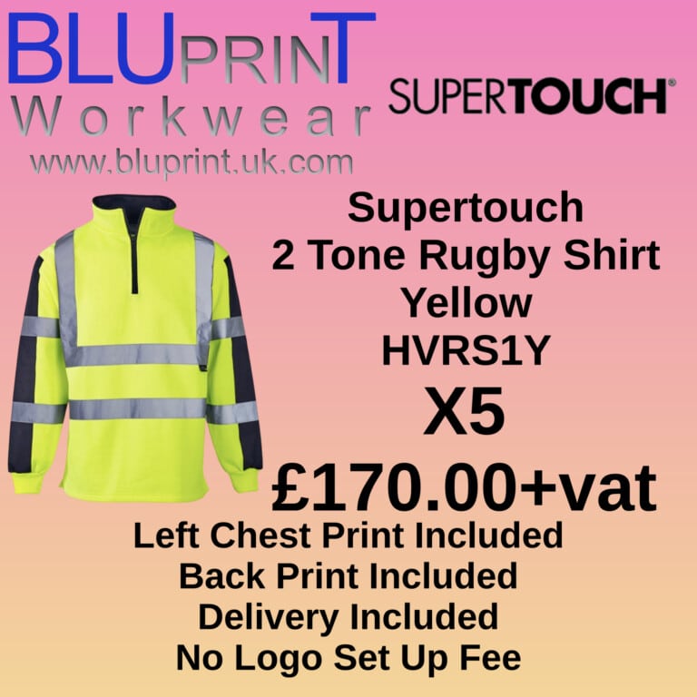 Bundle G15 X5 Supertouch 2 Toned Rugby Shirt Yellow HVRS1Y