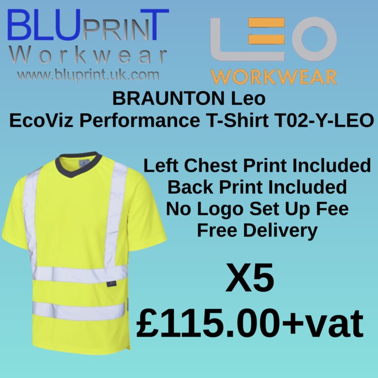 Bundle K21 X5 BRAUNTON Leo EcoViz Performance T-Shirt T02-Y-LEO