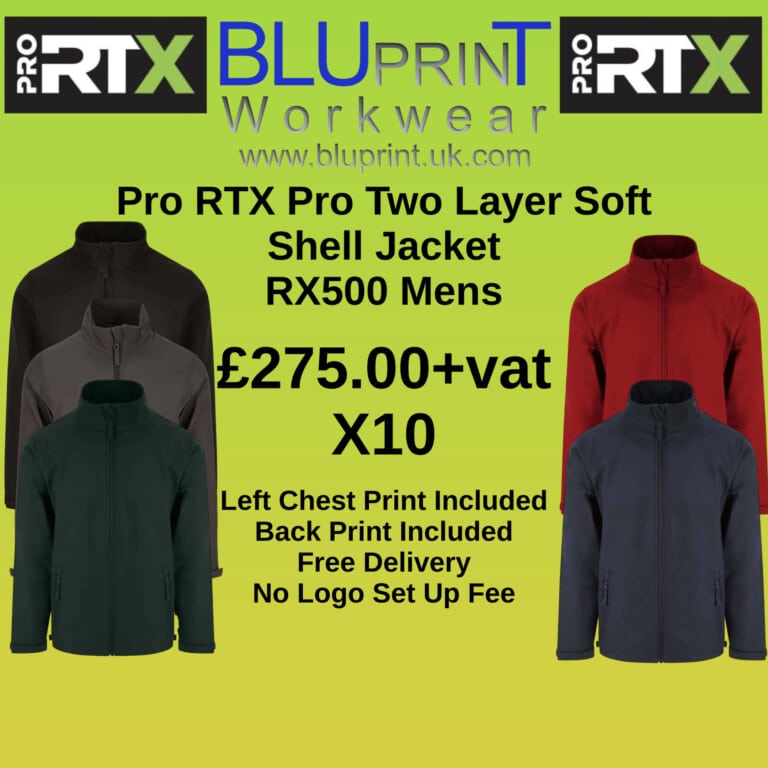 Bundle 7B X10 Pro RTX Pro Two Layer Soft Shell Jacket RX500 Mens All Colours