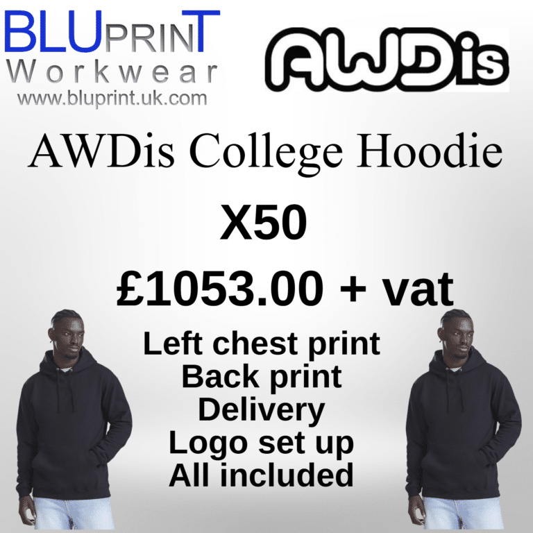 Bundle 10C AWDis College Hoodie JH001 280gsm Unisex
