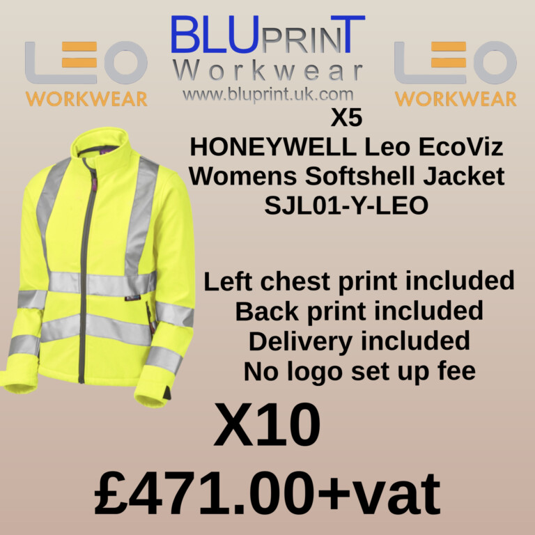 Bundle D22 X10 HONEYWELL Leo EcoViz Womens Softshell Jacket SJL01-Y-LEO