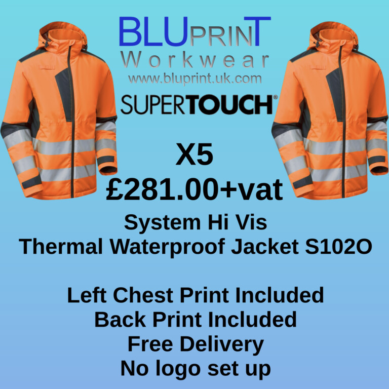 Bundle E5 Supertouch X5 Thermal Waterproof Jackets Orange S1020