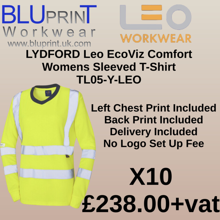 Bundle J23 X10 LYDFORD Leo EcoViz Comfort Womens Sleeved T-Shirt TL05-Y-LEO