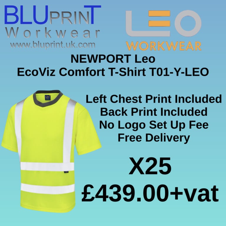 Bundle K18 X25 NEWPORT Leo EcoViz Comfort T-Shirt T01-Y-LEO
