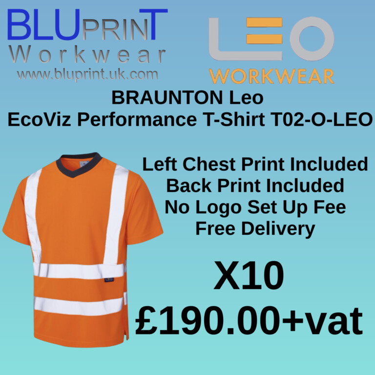Bundle K23 X10 BRAUNTON Leo EcoViz Performance T-Shirt T02-O-LEO