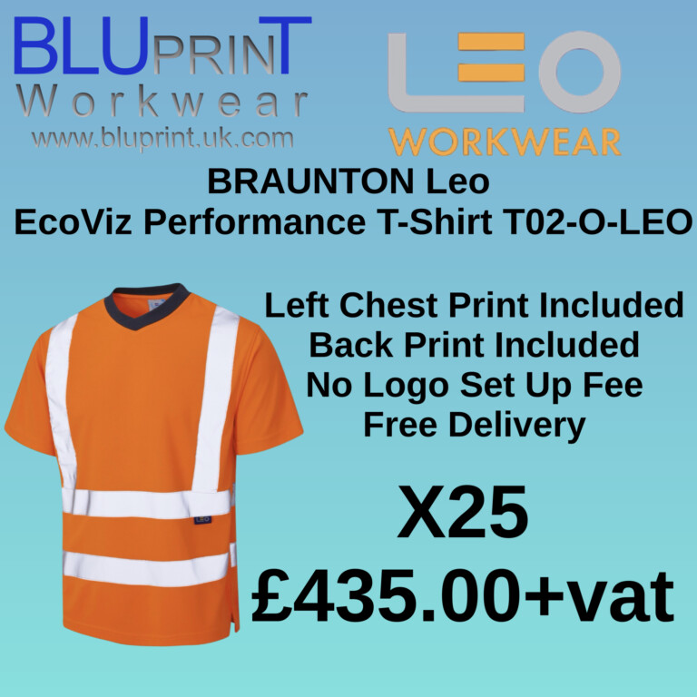 Bundle K24 X25 BRAUNTON Leo EcoViz Performance T-Shirt T02-O-LEO
