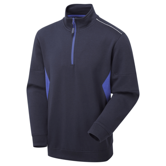 System Eco Men’s Navy/Royal Blue Quarter Zip Sweatshirt S709N