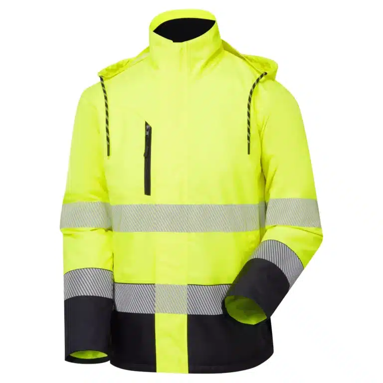 Essentials Hi-Vis Eco Yellow/Navy Thermal Jacket ESS100YN
