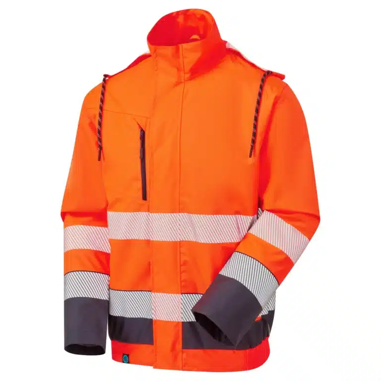 Essentials Hi-Vis Eco Orange/Navy Insulated Bomber Jacket ESS101ON